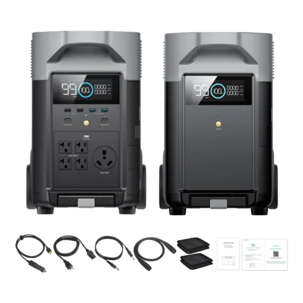 EcoFlow DELTA Pro + Smart Extra Battery, 7.2kWh 3600W
