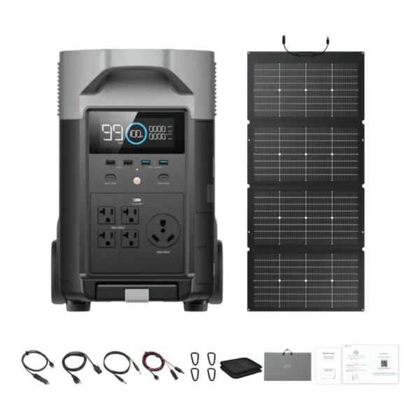 EcoFlow DELTA Pro Solar Generator + 220W Bifacial Panels