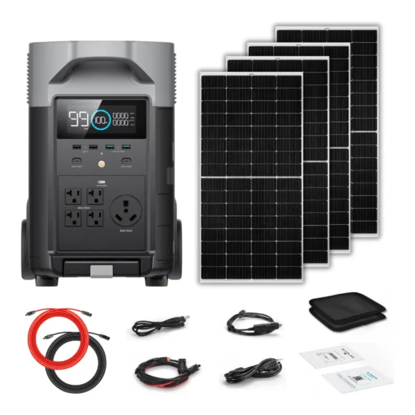 EcoFlow DELTA Pro Solar Generator + 250W Rigid Panels