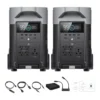 EcoFlow DELTA Pro x2 + Double Voltage Hub, 7.2kWh 240V