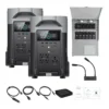 EcoFlow DELTA Pro x2 + Double Voltage Hub + Transfer Switch EcoFlow DELTA Pro x2 + Double Voltage Hub + Transfer Switch