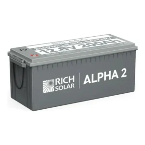 Rich Solar ALPHA 2 12V 200Ah Heated LiFePO4, Bluetooth