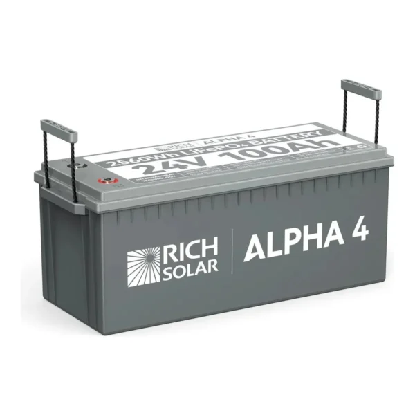 Rich Solar ALPHA 4 24V 100Ah Heated LiFePO4, Bluetooth - view 3