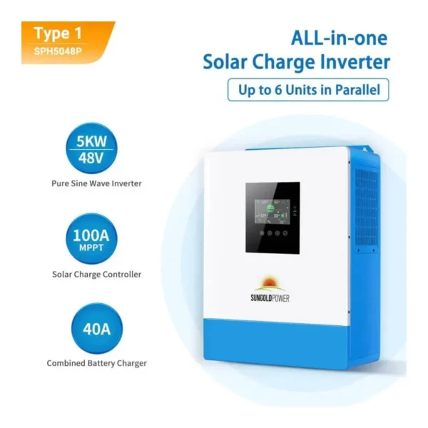 SunGoldPower 5000W 48V Solar Inverter Charger Bundles - view 2 SunGoldPower 5000W 48V Solar Inverter Charger Bundles - view 2